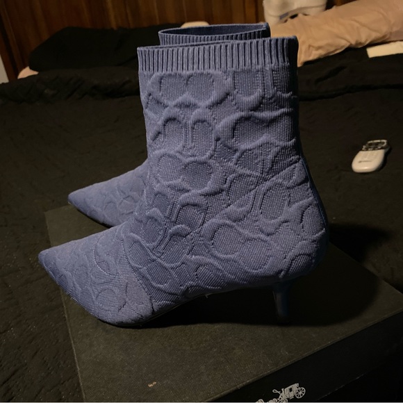 Coach Jade Knit Signature Ankle Boots - Picture 7 of 7